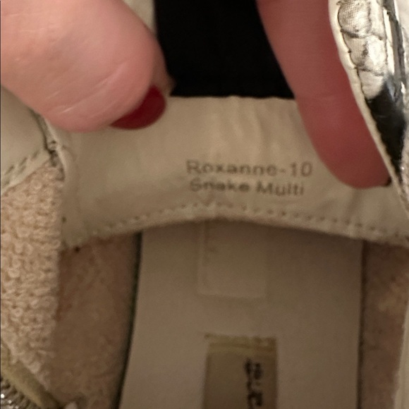 Vintage Havana Gray and White snake skin High-Top Sneakers - Picture 8 of 9